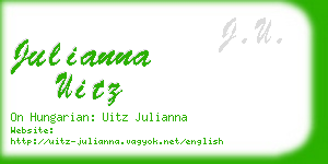 julianna uitz business card